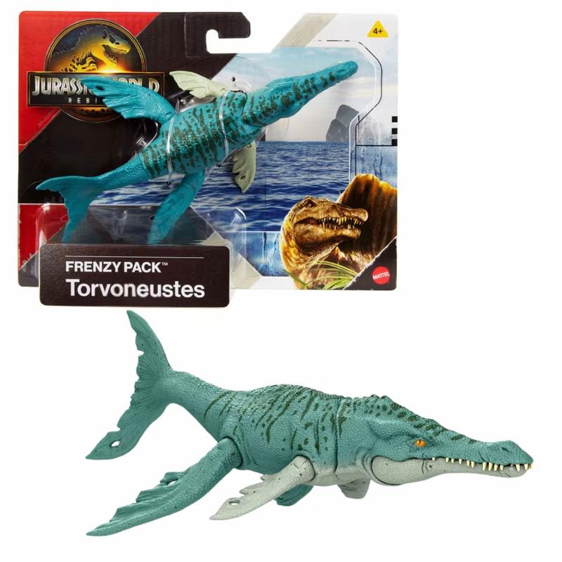 Dinossauro Jurassic World Rebirth Frenzy Pack Torvoneustes JGB72